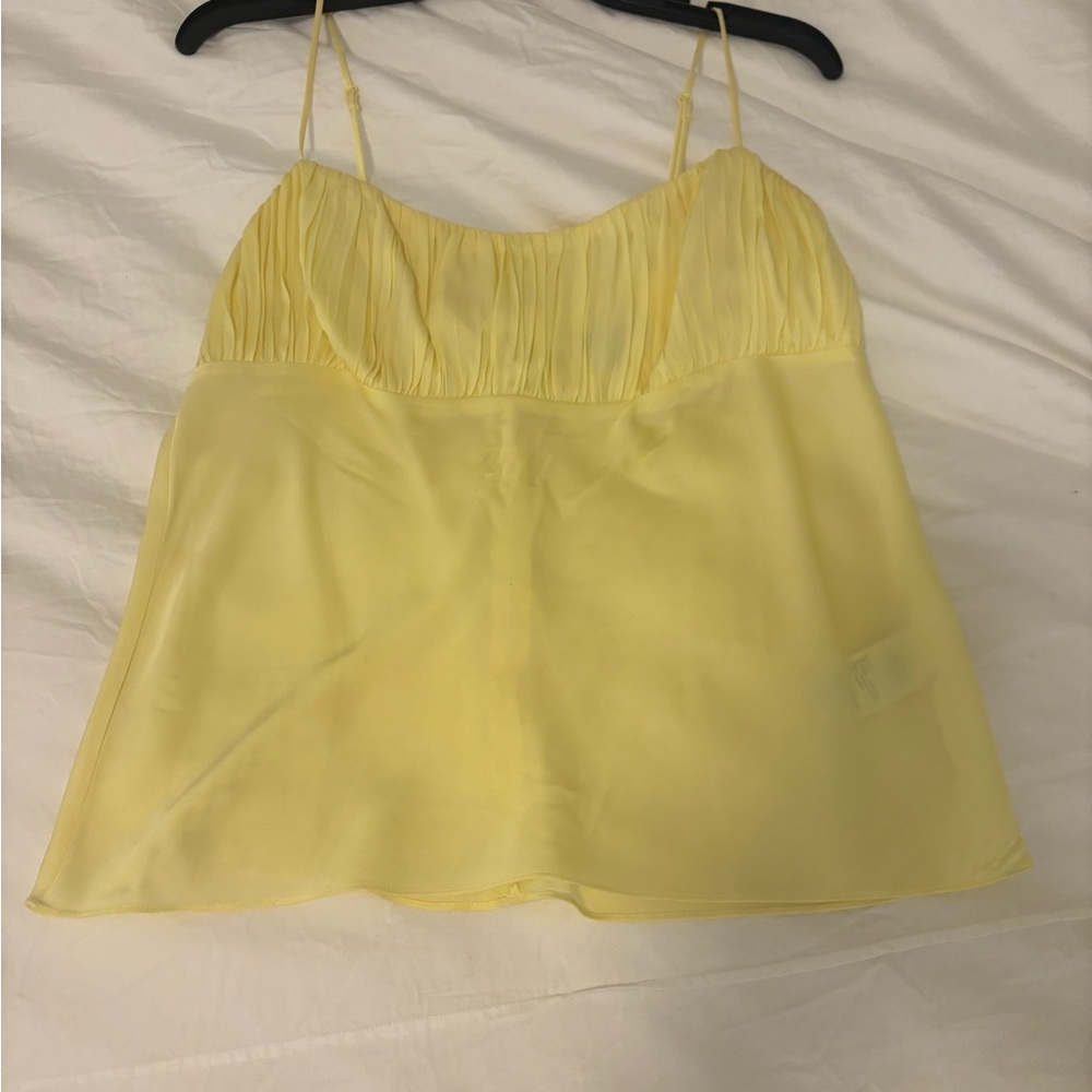 J. Crew Yellow Women's Spaghetti Strap Top
